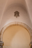 <center>Eglise de Sainte Marguerite.</center>Bas-côté droit. Les armoiries de Mgr Eugène de Mazenod, évêque de Marseille de 1837 à 1861.
